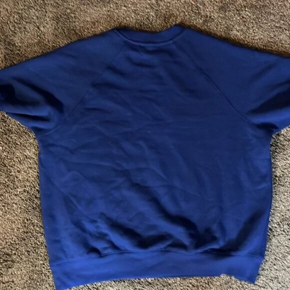 Forever 21 blue "Whatever" short sleeve oversize sweatshirt size medium - Picture 3 of 3
